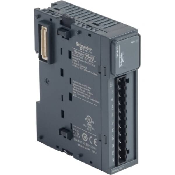 Modicon TM3 - 2 analog outputs (screw) 24Vdc - Schneider Electric - TM3AQ2