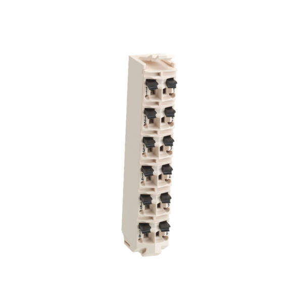 terminal block - 12 contacts - white - quantity 1 - Schneider Electric - TM5ACTB12