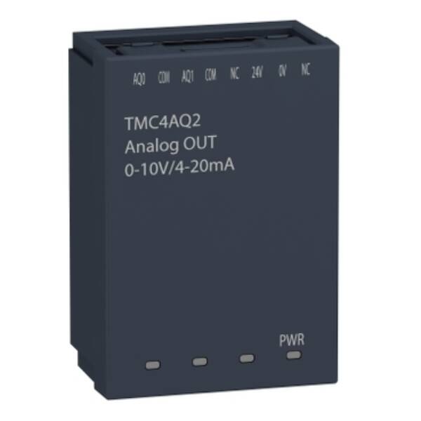 Analogue output cartridge, Modicon M241, 2 analog outputs - Schneider Electric - TMC4AQ2