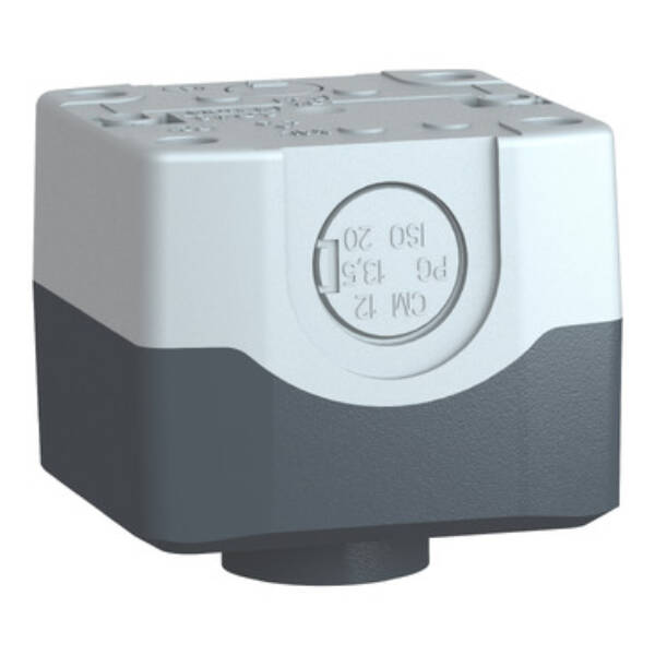 dark grey station - 1 green flush pushbutton Ø22 spring return 1NO+1NC "I" - Schneider Electric - XALD102E