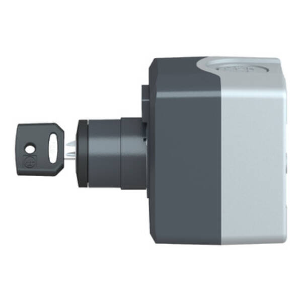 dark grey station - 1 selector switch Ø22 key switch 1NO - Schneider Electric - XALD142
