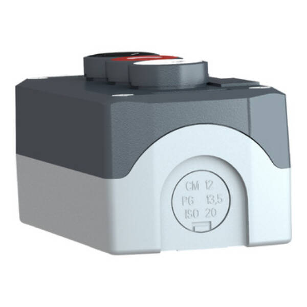 dark grey station - white flush/red flush/black flush pushbuttons Ø22 - Schneider Electric - XALD334