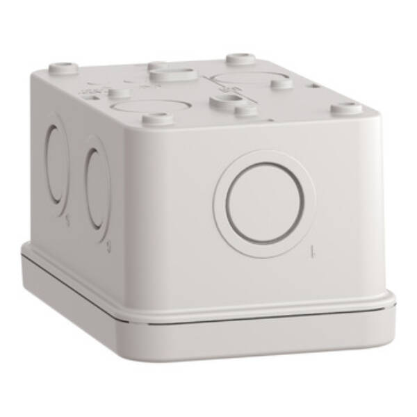 empty control station - light grey - 3 cut-outs - IP54 - for XB7 Ø 22 mm - Schneider Electric - XALE3