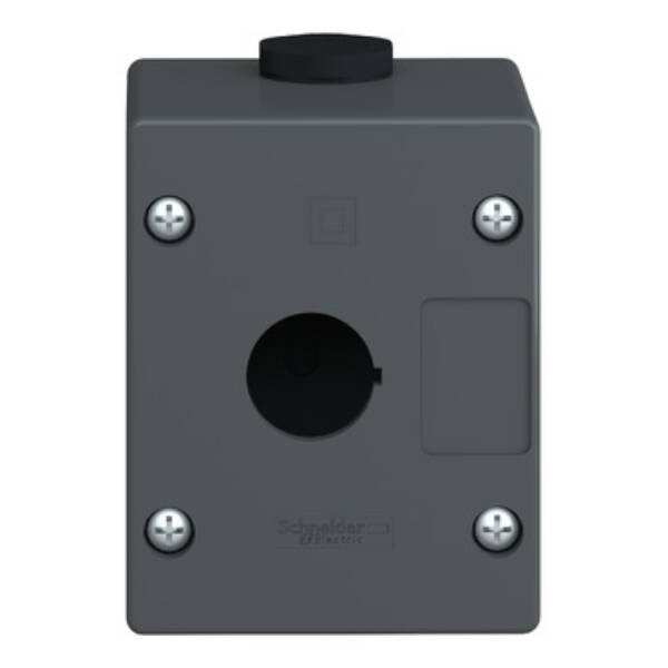 empty control station - severe environments-black-1 cut-out-1 vertical opening - Schneider Electric - XALG01