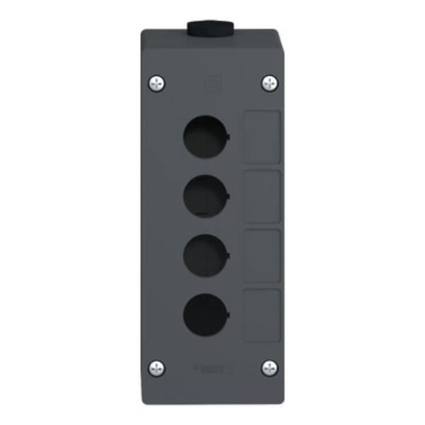 empty control station-severe environments-black-4 cut-outs-4 vertical openings - Schneider Electric - XALG04