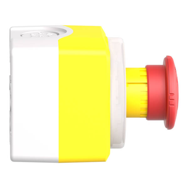 ill. ring with e. stop d40 ttr control box 24V 2 colors white/red fixed 1NO 2NC - Schneider Electric - XALK178W3B140G