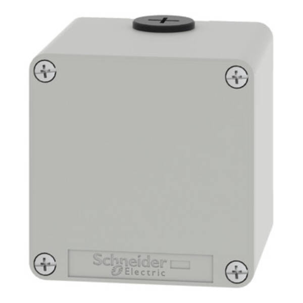 Harmony XAP, XB2 SL, Empty control station, zinc alloy, grey, M20, undrilled, 80 x 80 x 77, UL cULus - Schneider Electric - XAPD14