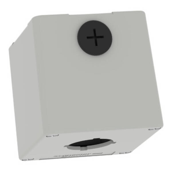 Harmony XAP, XB2 SL, Empty control station, zinc alloy, grey, M20, 1 cut-out 30mm with notches, 80 x 80 x 77, UL cULus - Schneider Electric - XAPD1601