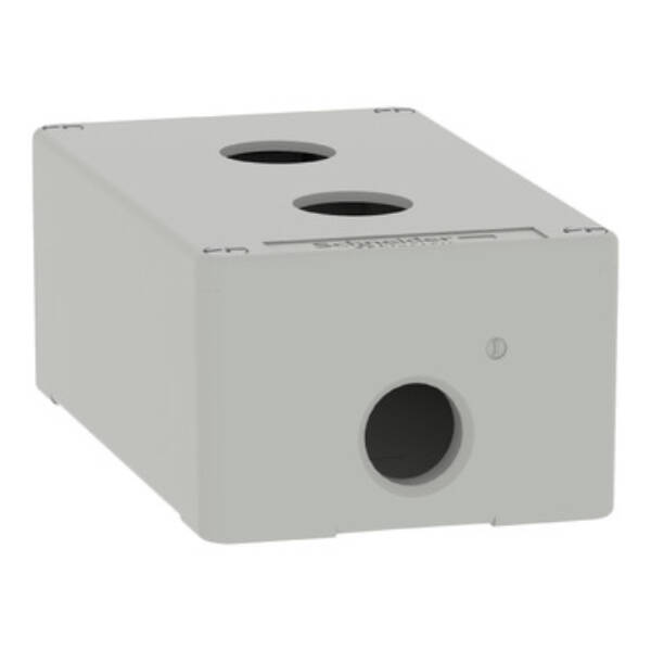 Harmony XAP, XB2 SL, Empty control station, zinc alloy, grey, M20, 2 cut-outs 22mm, 80 x 130 x 51,5, UL cULus - Schneider Electric - XAPD2202