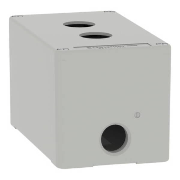 Harmony XAP, XB2 SL, Empty control station, zinc alloy, grey, M20, 2 cut-outs 22mm, 80 x 130 x 77, UL cULus - Schneider Electric - XAPD2502