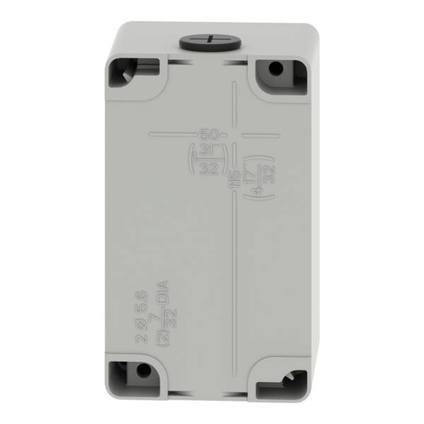 Harmony XAP, XB2 SL, Empty control station, zinc alloy, grey, M20, 3 cut-outs 22mm, 80 x 130 x 77, UL cULus - Schneider Electric - XAPD2503