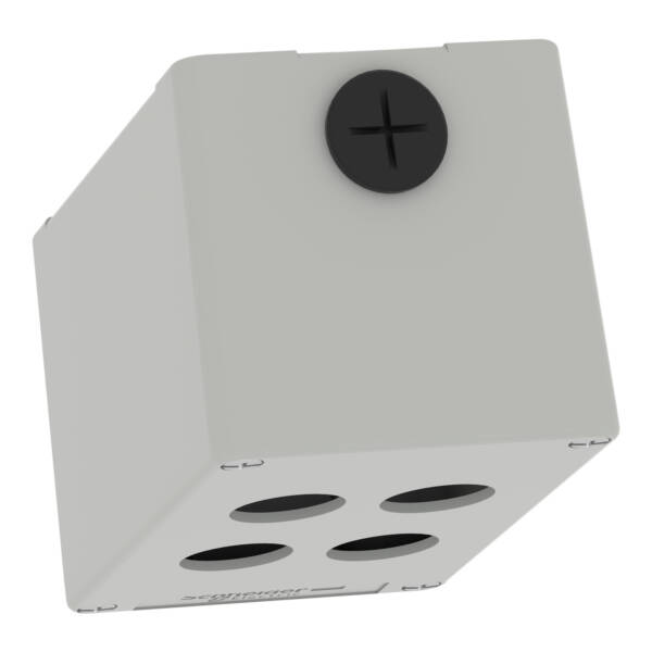 Harmony XAP, XB2 SL, Empty control station, zinc alloy, grey, M20, 4 cut-outs 22mm, 80 x 130 x 77, UL cULus - Schneider Electric - XAPD2504