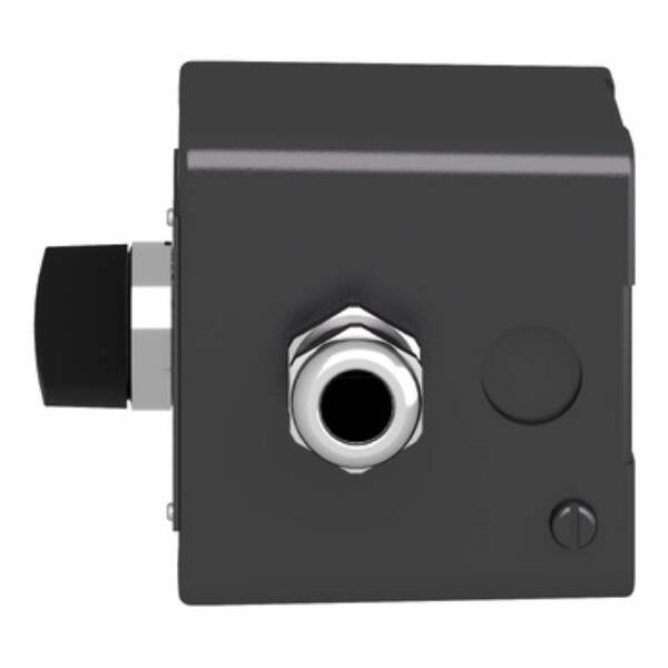 Control station, metal, start stop function, 1 selector switch, black, 1 NO + 1 NC, ATEX - Schneider Electric - XAWF130EX