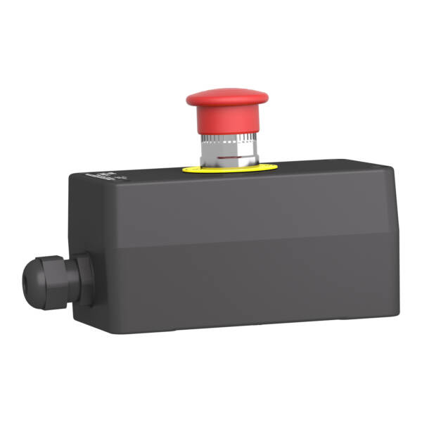 Control station, plastic, Emergency stop function, 1 mushroom head push button Ø 40, red, 1 NC + 1 NC, ATEX - Schneider Electric - XAWG198EX