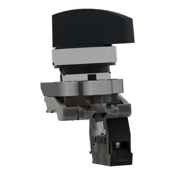 Complete selector switch, Harmony XB4, black Ø22 mm, 2 positions 90°- stay put, 1 NO, ATEX - Schneider Electric - XB4BJ21EX