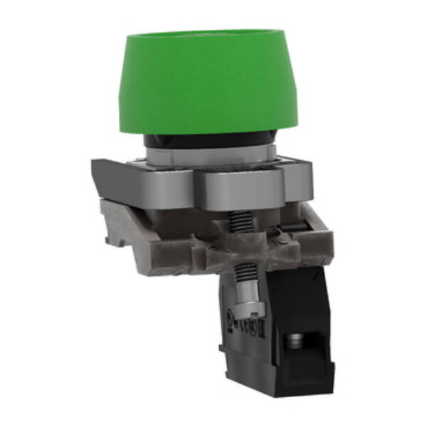 Complete push button, Harmony XB4, green pushbutton Ø22 mm, spring return, 1 NO, ATEX - Schneider Electric - XB4BPS31EX