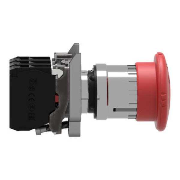 Red Ø40 Emergency stop, switching off Ø22 latching turn release 2NC+1NO - Schneider Electric - XB4BS84441