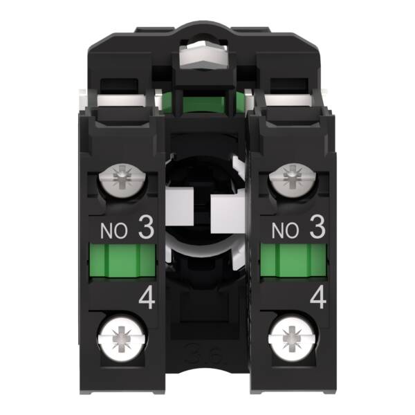 Harmony XB5, Selector switch, plastic, black, Ø22, long handle, 3 positions, stay put, 2 NO - Schneider Electric - XB5AJ33