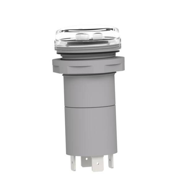 Pilot light 3 phases voltage, indicator with 3 LED, red, green, yellow, 400 V AC - Schneider Electric - XB5EV57K4