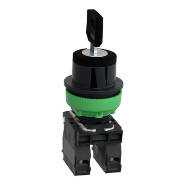 FLUSH MOUNTED SELECTOR SW. KEY 455 3 POS STAY PUT KEY RELEASE CENTER 2NO SCREW - Schneider Electric - XB5FG33