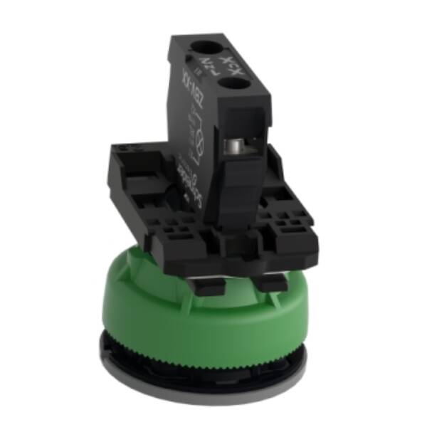 Pilot light, Harmony XB5, grey bezel, blue, universal LED, plain lens, screw clamp terminals, 24V - Schneider Electric - XB5FVB6C0