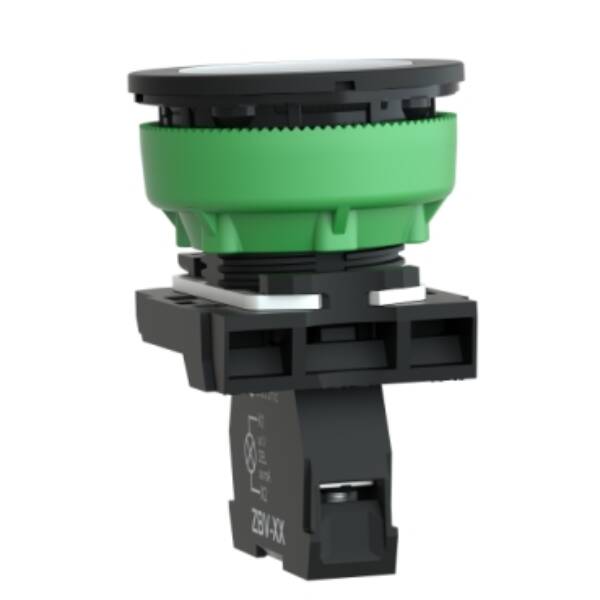 Pilot light, Harmony XB5,  grey plastic, white flush mounted, 30mm, universal LED, 230...240V AC - Schneider Electric - XB5FVM1