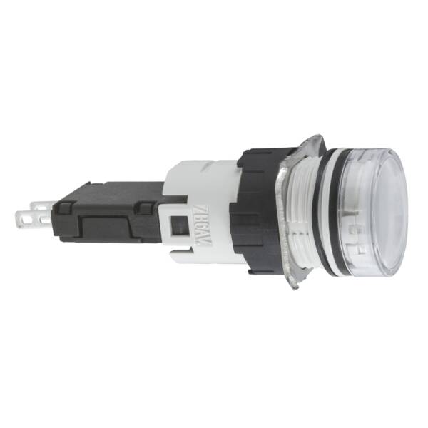 white complete pilot light Ø16 with integral LED 12...24V - Schneider Electric - XB6AV1BB