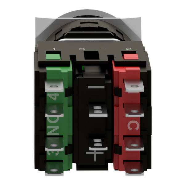 green flush complete illum pushbutton Ø16 spring return 1NO+1NC 12...24V - Schneider Electric - XB6AW3B5B