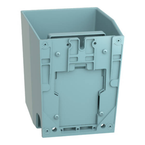 single foot switch - IP66 - with cover - metallic - blue - 2 NC + 2 NO - Schneider Electric - XPEM611