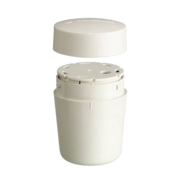 Harmony XVM, Base mounting unit with cover, plastic, white, Ø45, without buzzer - Schneider Electric - XVMC21