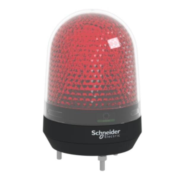 Illuminated beacon without buzzer, red, Ø100, integral LED, 12...24 V DC - Schneider Electric - XVR3B04