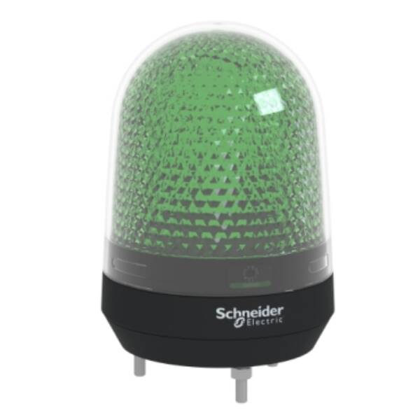 Illuminated beacon without buzzer, green, Ø100, integral LED, 100...230 V AC - Schneider Electric - XVR3M03