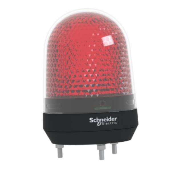 Illuminated beacon without buzzer, red, Ø100, integral LED, 100...230 V AC - Schneider Electric - XVR3M04