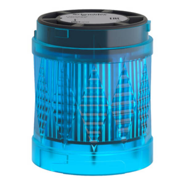 Harmony XVU, Illuminated LED unit for modular tower lights, blue, Ø60, high flashing, IP65, 24 V AC/DC - Schneider Electric - XVUC66