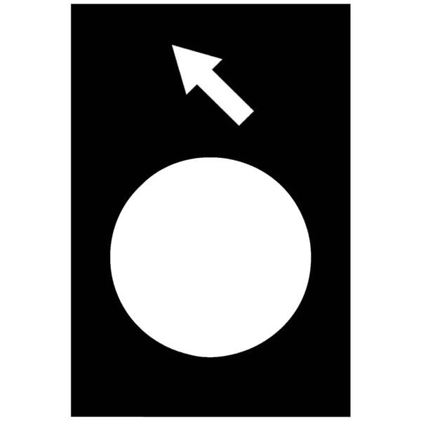 legend - 30 x 40 mm - black - reverse, slow - Schneider Electric - ZB2BY2916