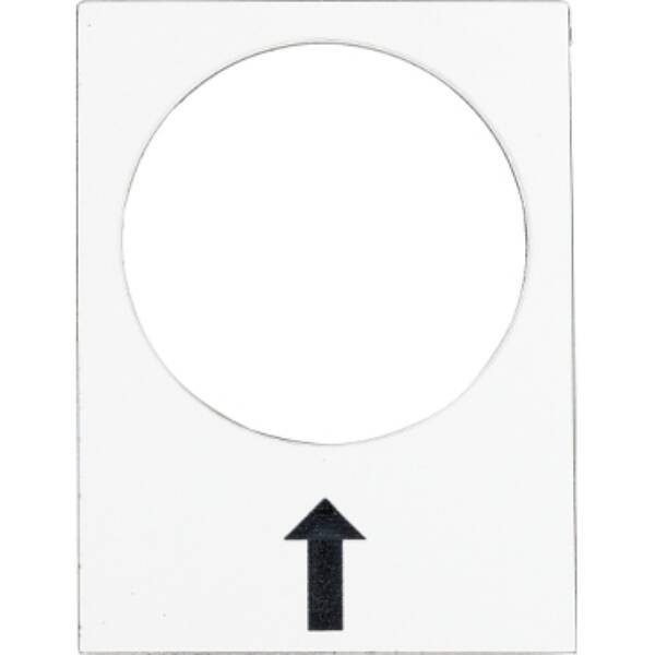 legend - 30 x 40 mm - white - right, slow - Schneider Electric - ZB2BY4907