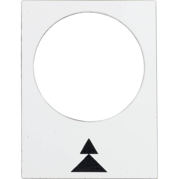 legend - 30 x 40 mm - white - right, slow-fast - Schneider Electric - ZB2BY4909
