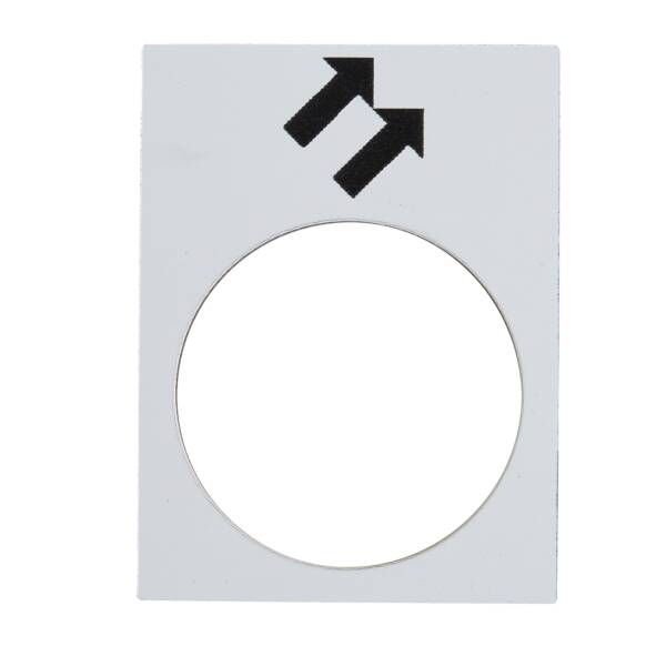 legend - 30 x 40 mm - white - forward, fast - Schneider Electric - ZB2BY4964