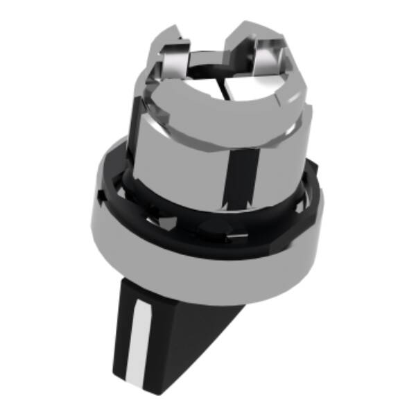 black selector switch head Ø22 2-position stay put - Schneider Electric - ZB4BJ2