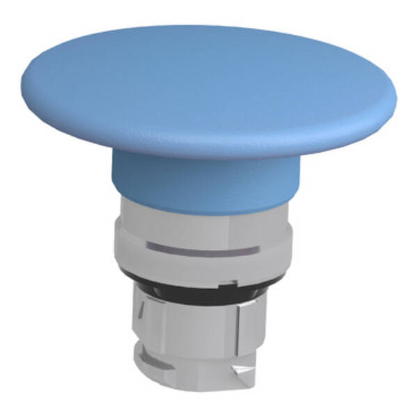 blue Ø60 mushroom pushbutton head Ø22 spring return - Schneider Electric - ZB4BR6