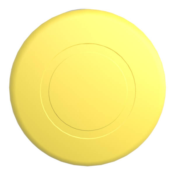 yellow Ø40 mushroom pushbutton head Ø22 latching push-pull - Schneider Electric - ZB4BT5