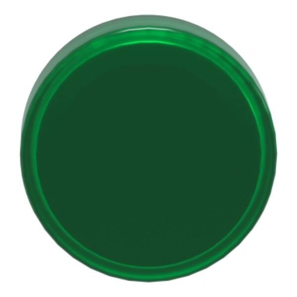 Head for pilot light, Harmony XB4, metal, green, 22mm, universal LED, plain lens - Schneider Electric - ZB4BV033