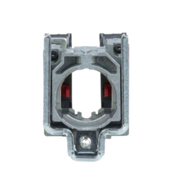 Single contact block with body/fixing collar, metal, screw clamp terminal, 2 NC - Schneider Electric - ZB4BZ104