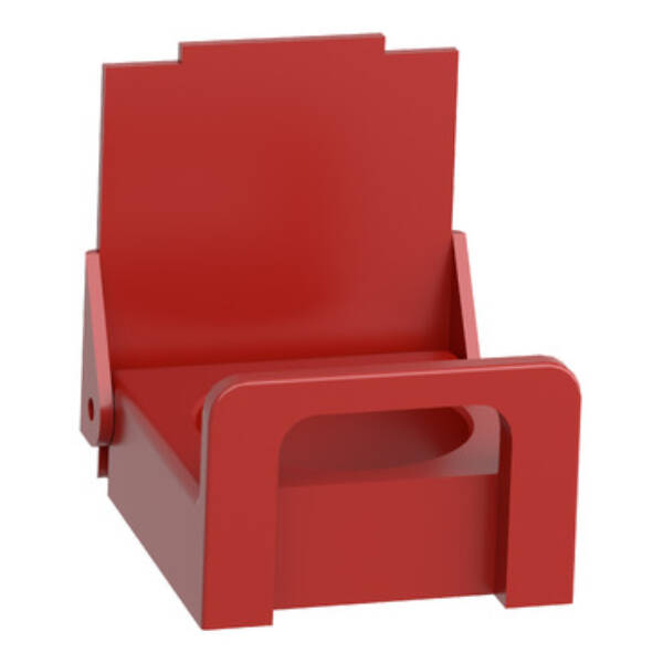 red padlockable flap for Ø22 flush pushbutton - Schneider Electric - ZB4BZ64