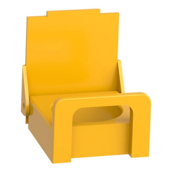 yellow padlockable flap for Ø22 flush pushbutton - Schneider Electric - ZB4BZ65