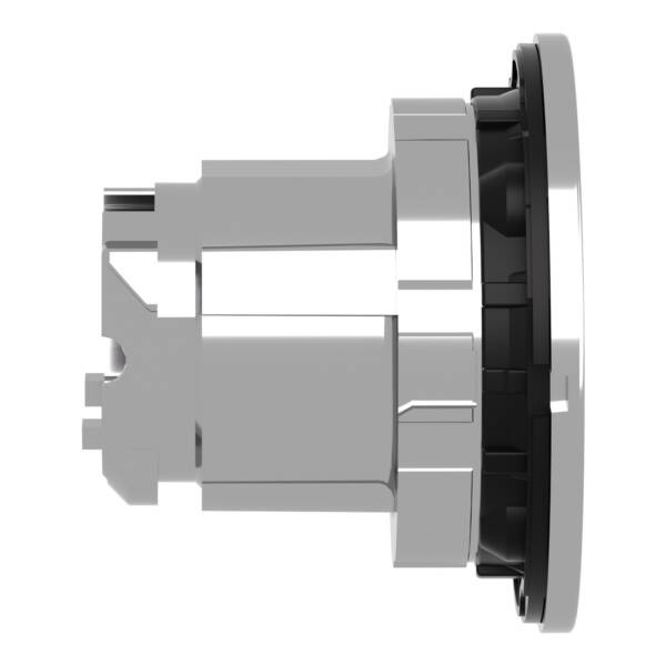 Head for illuminated push button, Harmony XB4, metal, blue flush mounted, 30mm, universal LED, unmarked - Schneider Electric - ZB4FH063