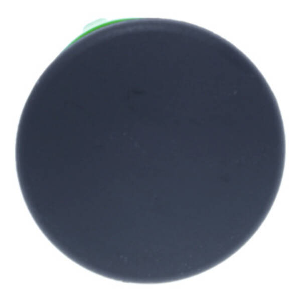 Mushroom push button head Ø40, plastic, black, Ø22, spring return - Schneider Electric - ZB5AC2