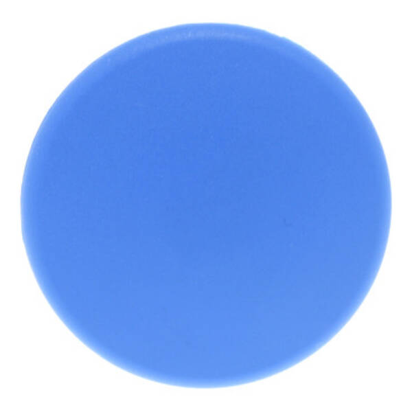 Mushroom push button head Ø40, plastic, blue, Ø22, spring return - Schneider Electric - ZB5AC6