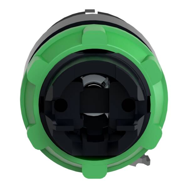 selector switch head Ø22 2-position stay put Ronis 455 - Schneider Electric - ZB5AG2