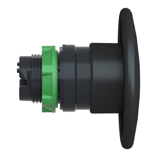 black Ø60 mushroom pushbutton head Ø22 spring return - Schneider Electric - ZB5AR2